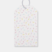 Zoete ijs geboortegunst labels cadeaulabel (Achterkant)