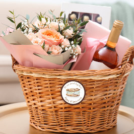 Zoete ijs-sandwich Gefeliciteerd met jullie 1-jari Ronde Sticker