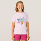 Zoete IJscrème Als Mij T-shirt (Voorkant volledig)
