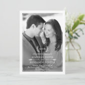 Zoete Initialen EDITABLE COLOR Fotouitnodiging Feestdagenkaart (Staand voorkant)