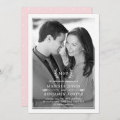 Zoete Initialen EDITABLE COLOR Fotouitnodiging Kaart (Voorkant / Achterkant)