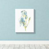 zoete iris (Iris pallida) van Redouté Canvas Afdruk (Insitu (Houten vloer))