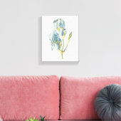 zoete iris (Iris pallida) van Redouté Canvas Afdruk (Insitu (Woonkamer))