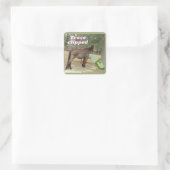 zoete Jamie spoor geknipt Vierkante Sticker (Tas)