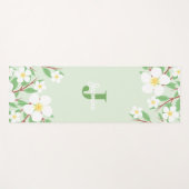 Zoete Jazmines Floral Monogram Yogamat (Voorkant (horizontaal))
