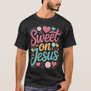 Zoete Jezus Christelijke Hart Snoep T-shirt