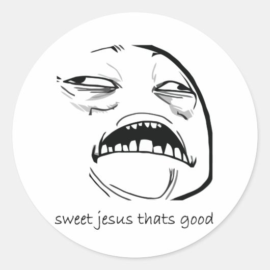 Zoete Jezus Dat is goed (tekst) Ronde Sticker (Voorkant)