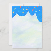 Zoete jongen donut uitnodiging (Achterkant)