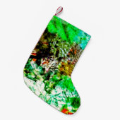Zoete kalmerende abstracte kerstkous, kleine kerstsok (Voorkant (Hangend))