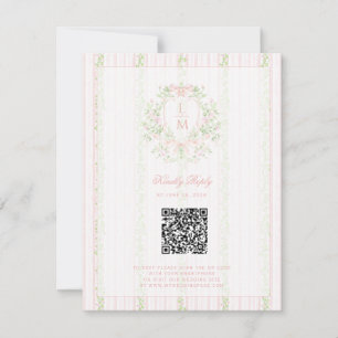 Zoete Kam met Roze Strikken Bewaar de Datum Save The Date