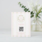 Zoete Kam met Roze Strikken Bewaar de Datum Save The Date (Staand voorkant)
