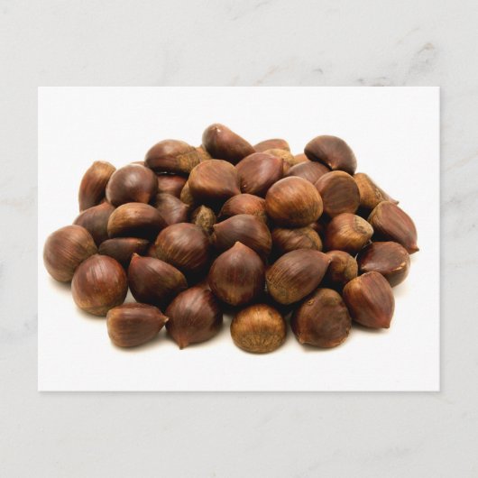 Zoete kastanjes vruchten briefkaart (Voorkant)