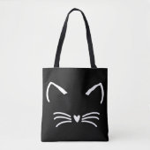 Zoete kat kitten gezicht tote bag (Voorkant)