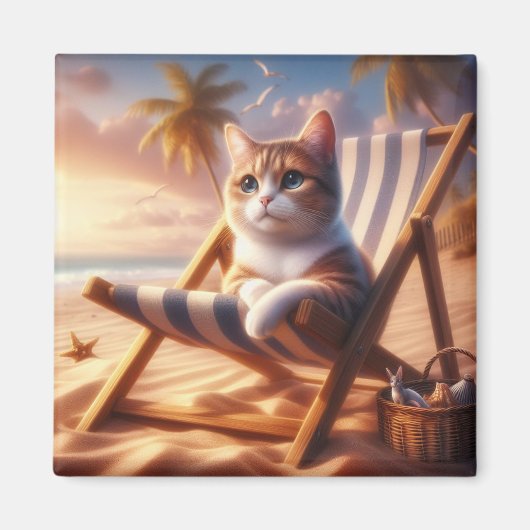 Zoete kat magneet cadeau, kat liefhebber cadeau (Voorkant)