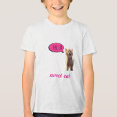 “Zoete Kat” Tri-Blend Shirt (Voorkant)