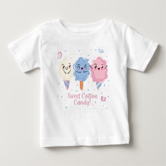 Zoete katoenhoudende Snoep Baby T-Shirt (Voorkant)