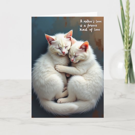 Zoete Katten Moederdagkaart Kaart (Voorkant)