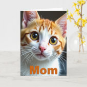 Zoete Kattenmoeder Dag Kaart (Gele Bloem)