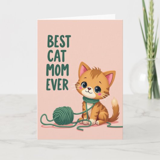 Zoete kattenmoeder elke kaart (Voorkant)