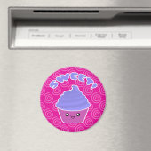 Zoete Kawaii Cupcake Magnet (Insitu (Vaatwasser))