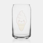 Zoete Kawaii ijs Blikvorm Glas (Voorkant)