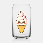 Zoete Kawaii ijs Blikvorm Glas (Achterkant)