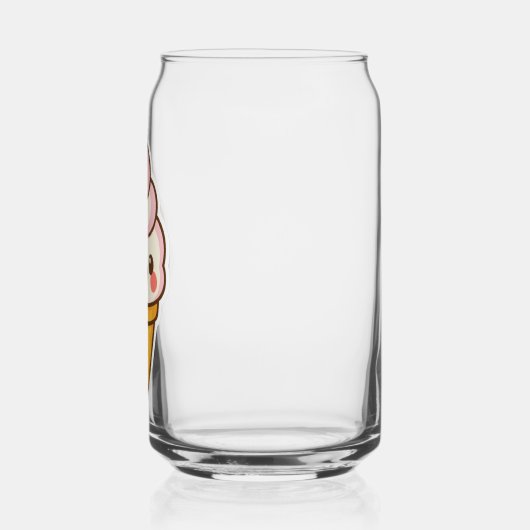 Zoete Kawaii ijs Blikvorm Glas (Rechts)