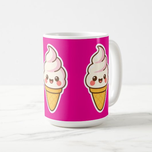 Zoete Kawaii ijs Koffiemok (Voorkant rechts)