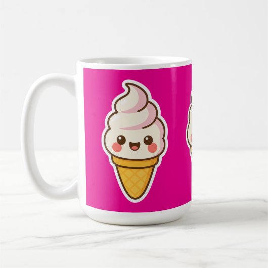 Zoete Kawaii ijs Koffiemok (Links)