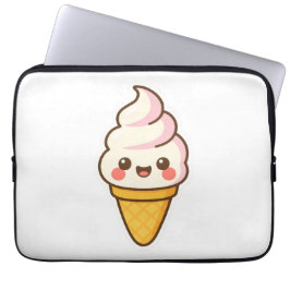 Zoete Kawaii ijs Laptop Sleeve