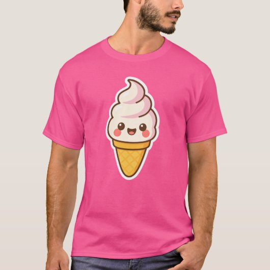Zoete Kawaii ijs T-shirt (Voorkant)