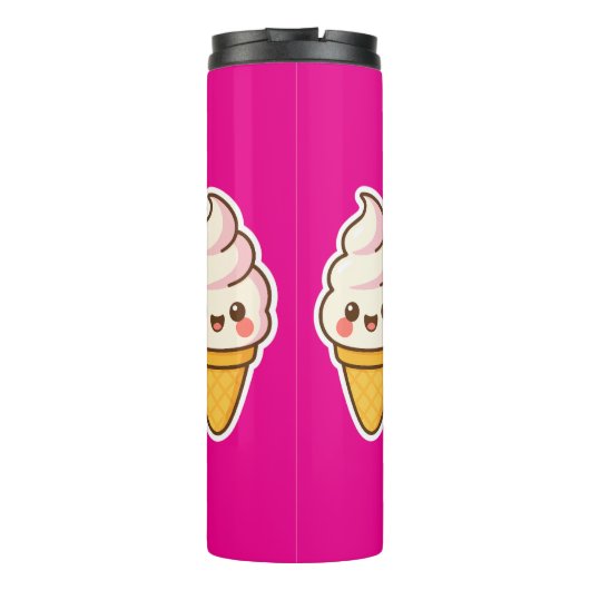 Zoete Kawaii ijs Thermosbeker (Achterkant)