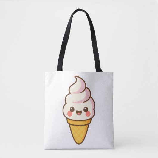 Zoete Kawaii ijs Tote Bag (Voorkant)