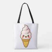 Zoete Kawaii ijs Tote Bag (Achterkant)