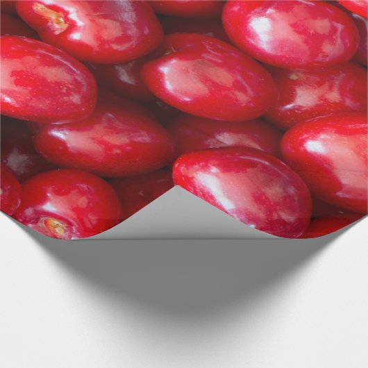 Zoete kers cadeaupapier (Hoek)