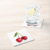 Zoete kers kartonnen onderzetters (Insitu)