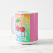 Zoete kers koffiemok (Voorkant links)
