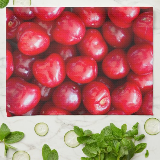 Zoete kers theedoek (Gevouwen)