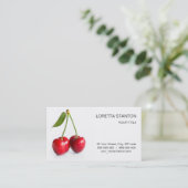 Zoete kers visitekaartje (Staand voorkant)