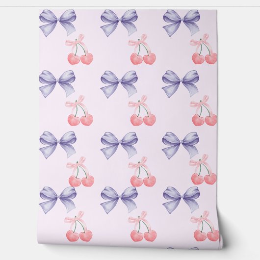 Zoete Kersen & Bogen Nursery Behang (Afrollen)