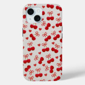 Zoete Kersen Boog iPhone 15 Hoesje 🍒 (Achterkant)