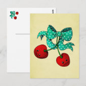 Zoete kersen briefkaart (Voorkant / Achterkant)