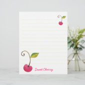 Zoete Kersen Briefpapier (Staand voorkant)