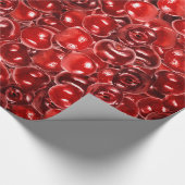 Zoete kersen cadeaupapier (Hoek)