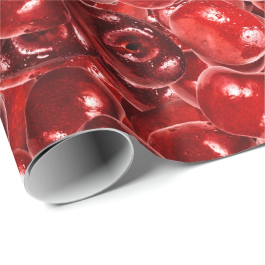 Zoete kersen cadeaupapier (Rol Hoek)