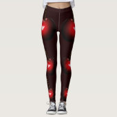 Zoete kersen - Donkerrood Leggings (Voorkant)