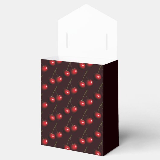 Zoete kersen Favor Box Bedankdoosjes (Geopend)
