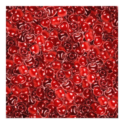 Zoete kersen foto afdruk (Voorkant)