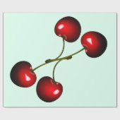 Zoete kersen inpakpapier - Kies kleur (Vlak)