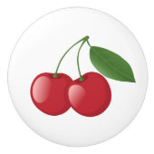 Zoete kersen keramische knop (Voorkant)